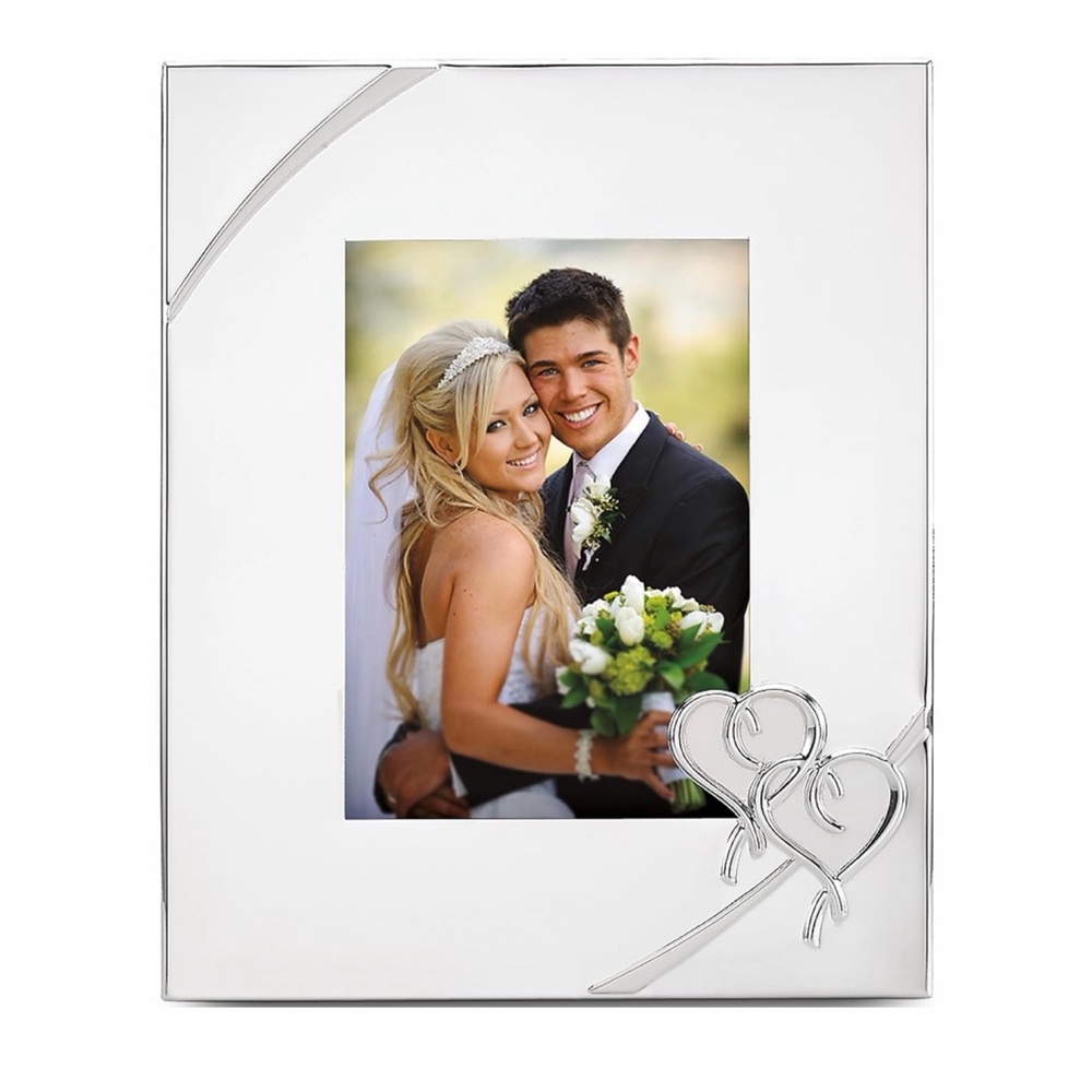 NIB Lenox 812616A True Love 5x7 Picture Frame, Metallic